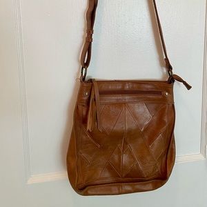 Vintage Brown Leather Fossil purse